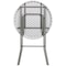 Atlas Commercial Products TitanPRO 32 Blow Molded Plastic Folding Cocktail Table PFT2-WHT-32RBAR - alternate 1
